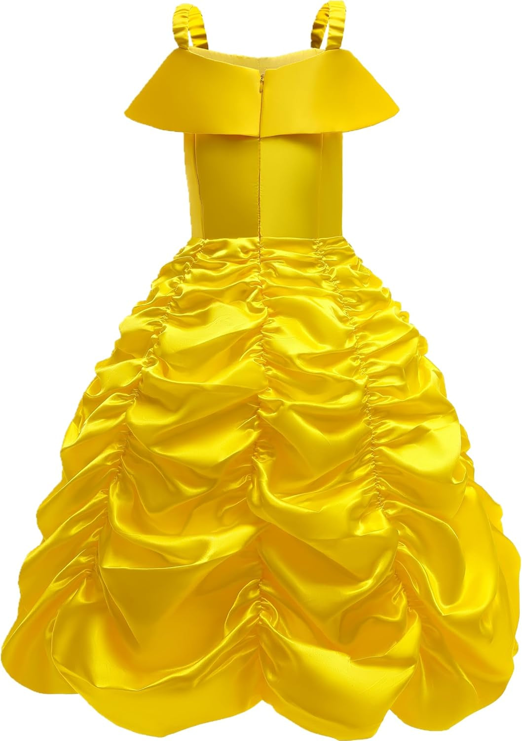 Princess Dresses for Girls Halloween Costumes Princess Costume for Girls Kids Yellow 3-10 Years