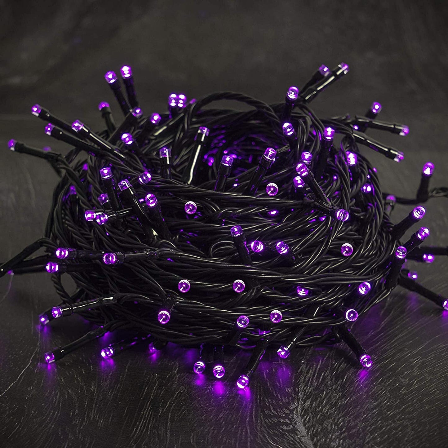 300 LED Halloween Lights, 98.5FT Halloween String Lights with 8 Lighting Modes, Waterproof & Connectable Mini Lights, Plug in for Indoor Outdoor Holiday Christmas Party Bedroom Decorations (Purple)