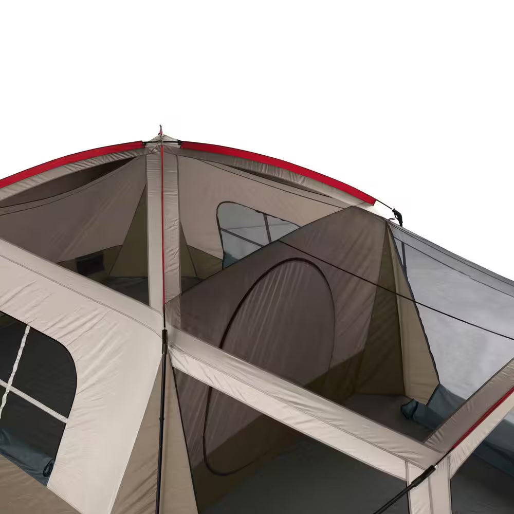 Klondike 16 Ft. X 11 Ft. Large 8-Person Screen Room Outdoor Camping Tent in Brown