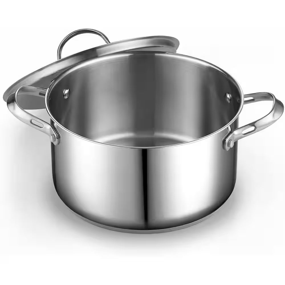 6 Qt. Stainless Steel Stockpot with Stainless Steel Lid