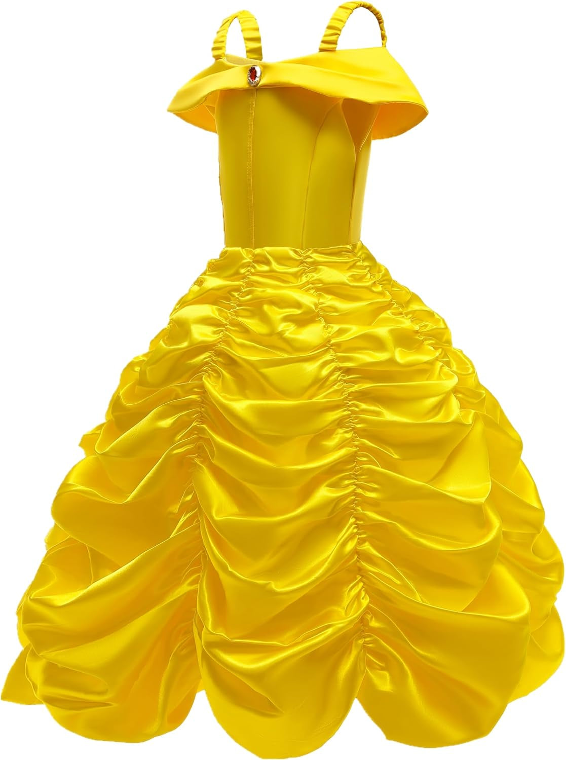 Princess Dresses for Girls Halloween Costumes Princess Costume for Girls Kids Yellow 3-10 Years